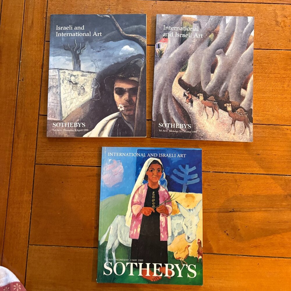 SOTHEBY'S Auction Catalog (Set of 3): International and Israeli Art, 1999/2000